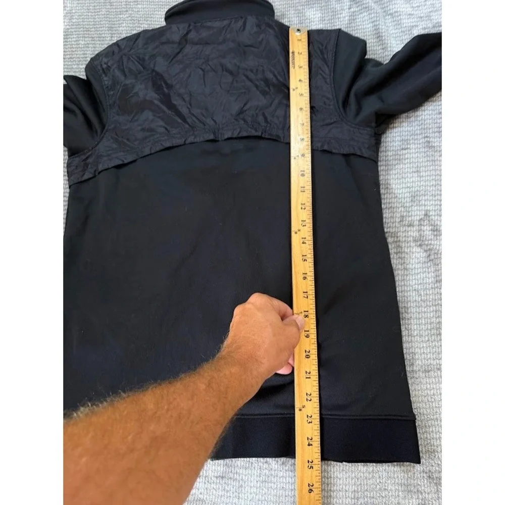 Under Armour Tribe Full Zip Track Jacket Mens Medium Black Athletic Warm Up Coat
